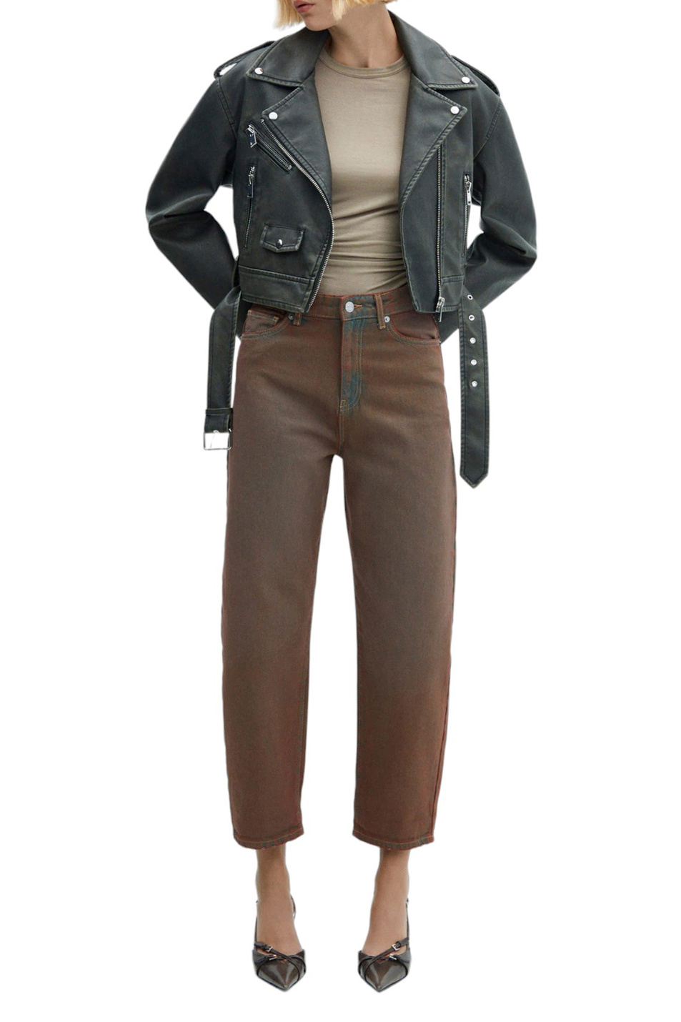 Женский Mango Джинсы AGATA с высокой талией (цвет ), артикул 57015971 | Фото 2