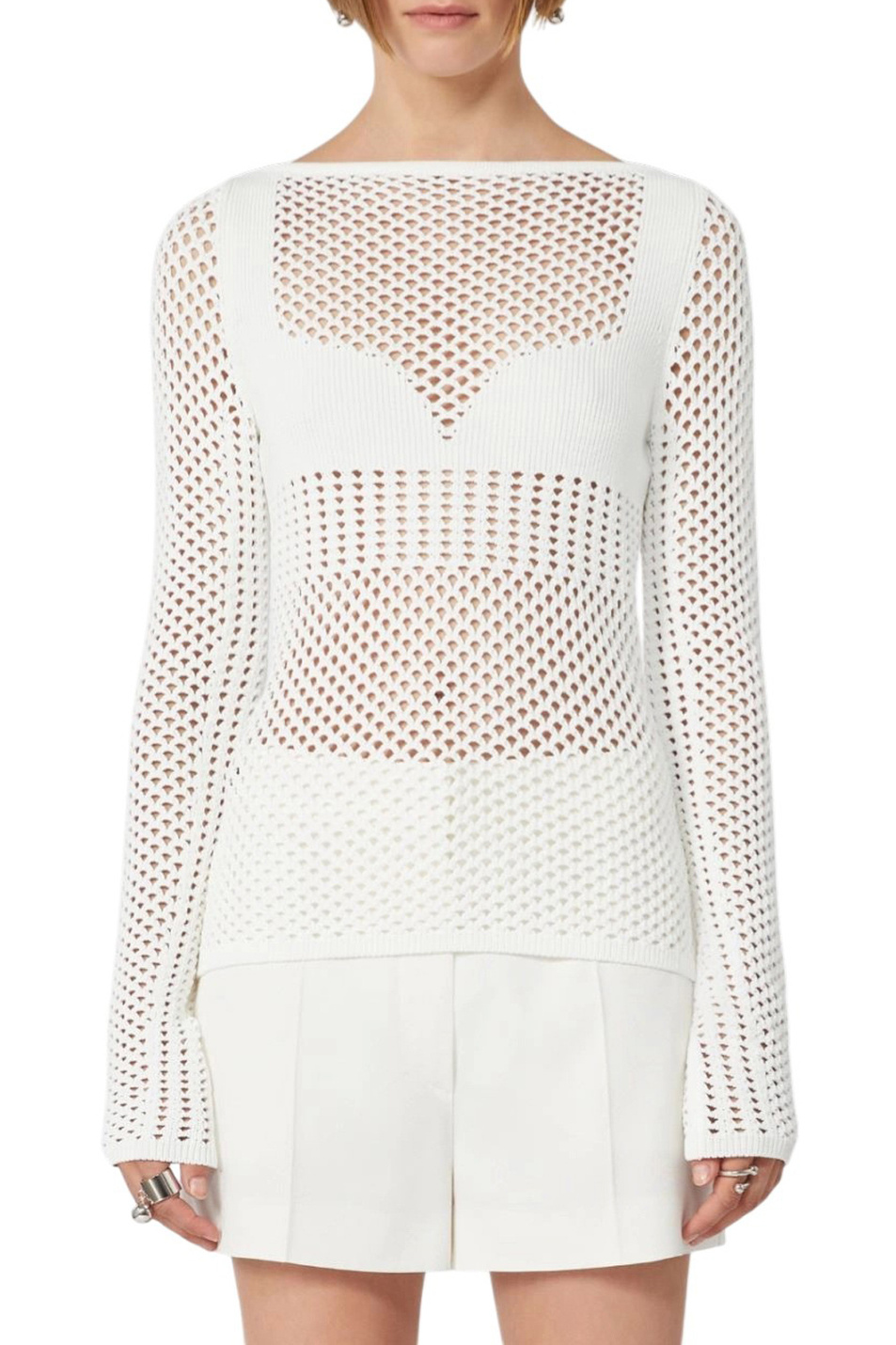 Женский Sportmax Джемпер FAGLIA фактурной вязки (цвет ), артикул 2612361052 | Фото 1