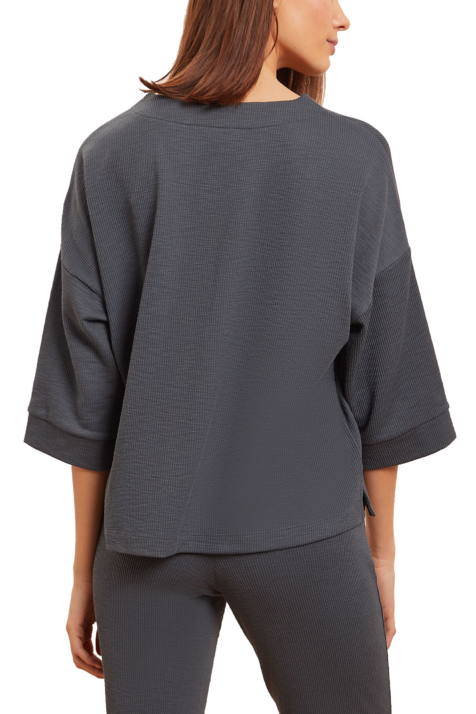 Etam Пижамная рубашка AGATHA из ткани в рубчик (цвет ), артикул 6526136 | Фото 3