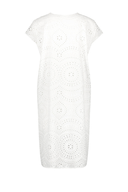 Платье из натурального хлопка|Основной цвет:Белый|Артикул:180045-31436 | Фото 2