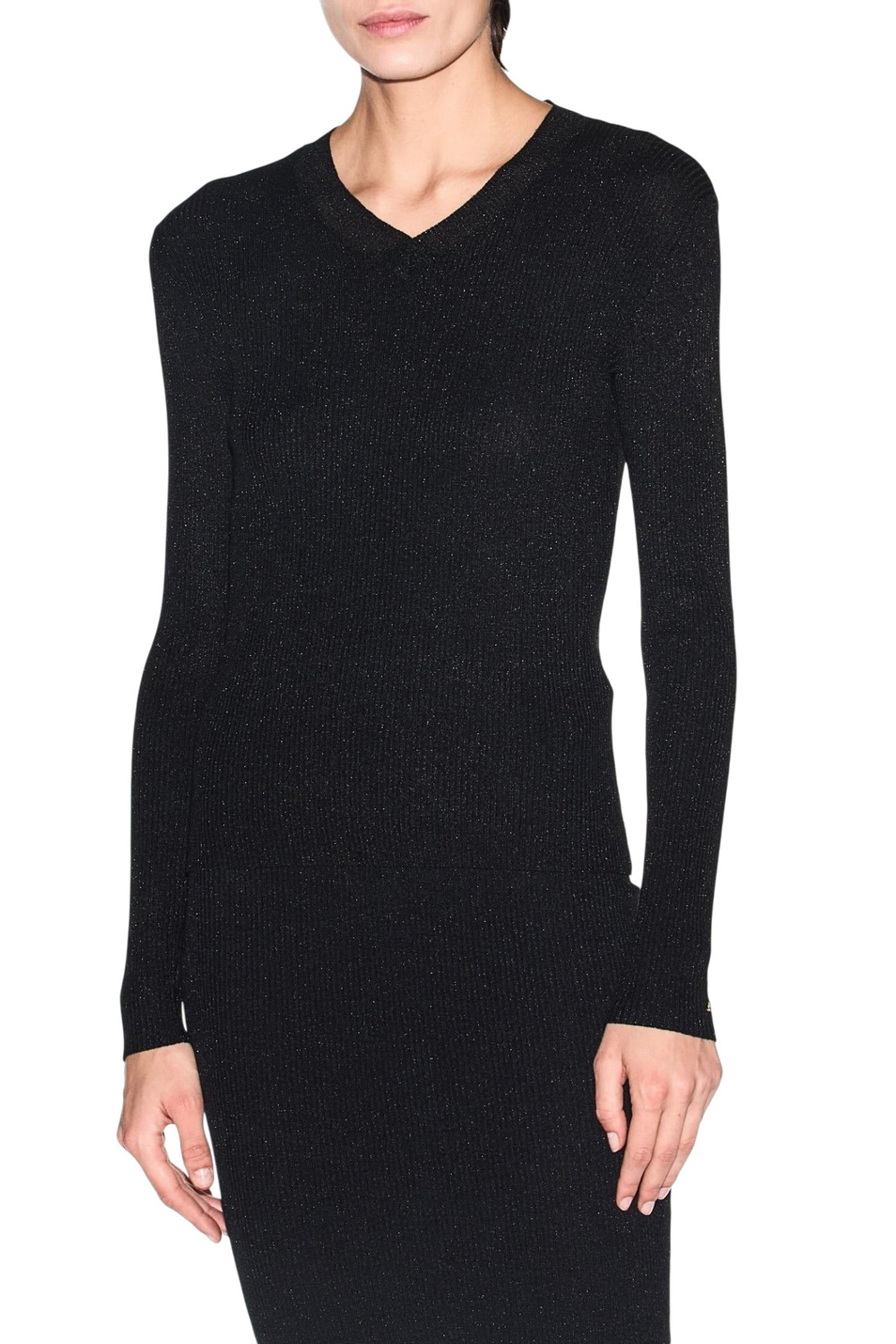 Женский Armani Exchange Пуловер из смесовой вискозы с люрексом (цвет ), артикул XW001874-AF11957 | Фото 4
