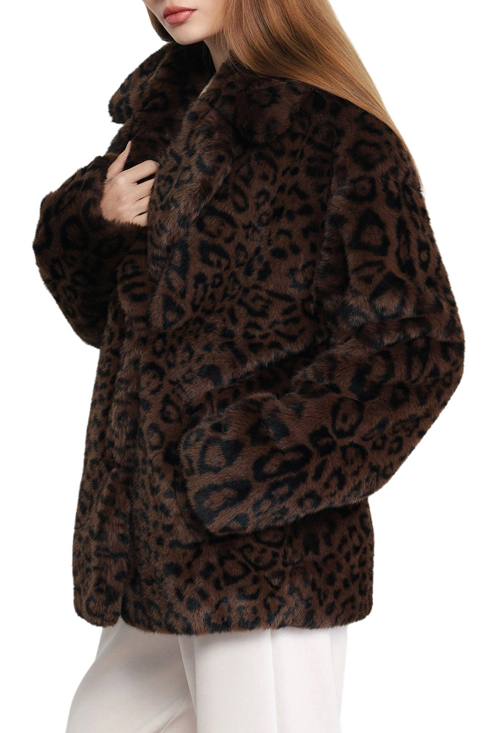 Полушубок с леопардовым принтом|Основной цвет:Коричневый Женский Gerry Weber Полушубок с леопардовым принтом (цвет ), артикул 250069-61046 | Фото 5