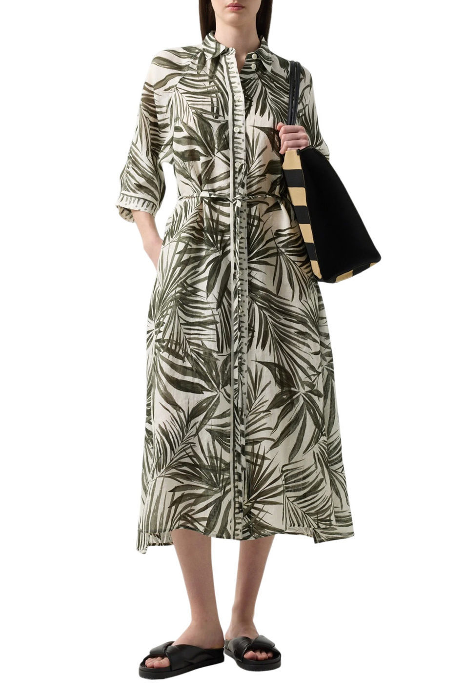 Платье CATELYN-1 с принтом|Основной цвет:Зеленый Женский Bogner Платье CATELYN-1 с принтом (цвет ), артикул 66111255 | Фото 3