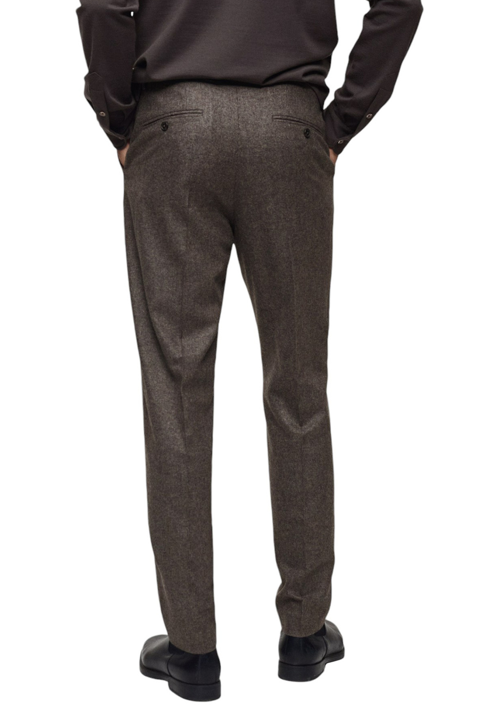 Мужской Mango Man Брюки LEROY из смесовой шерсти (цвет ), артикул 77007931 | Фото 4