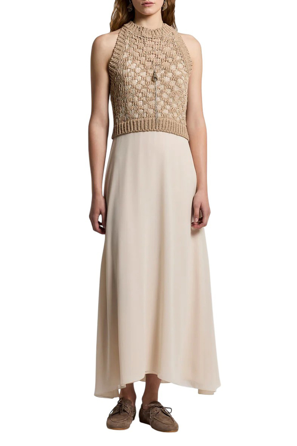 Женский Peserico Платье комбинированное (цвет ), артикул A82140F03-9308B | Фото 3