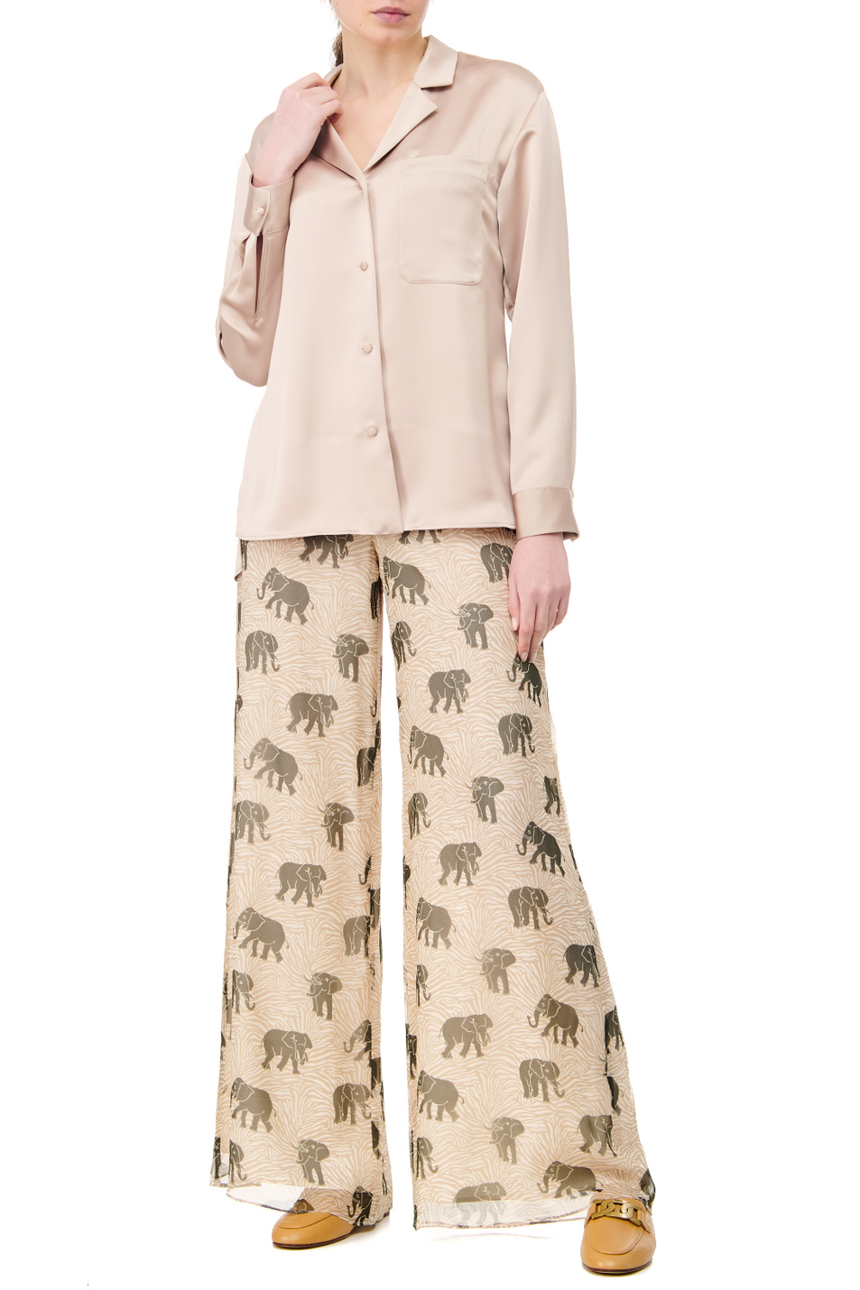 Женский Max Mara Брюки GIOSTRA из шелка (цвет ), артикул 61310125 | Фото 3