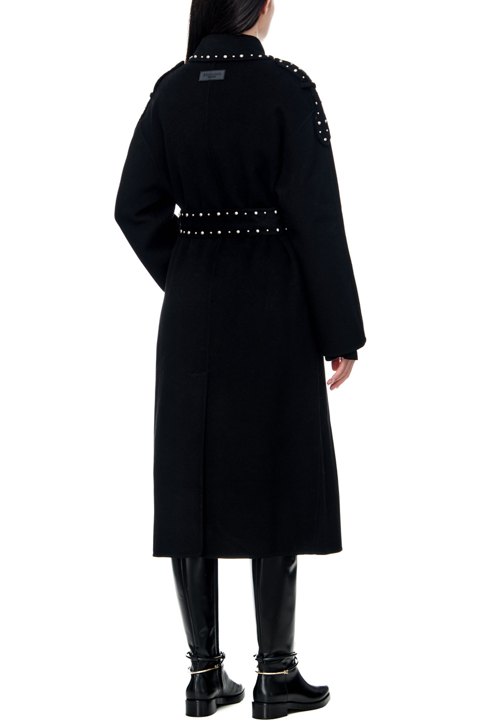 Ermanno Firenze Пальто из шерсти с декором (цвет ), артикул D41ED001CCEO4 | Фото 6