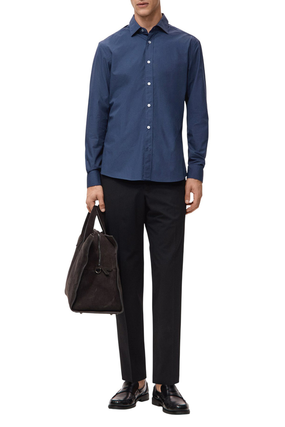 Мужской Mango Man Рубашка PLAY из хлопка (цвет ), артикул 27091290 | Фото 2