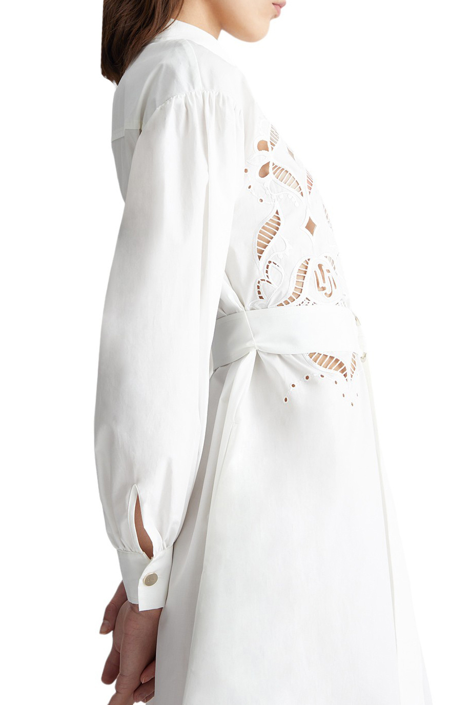 Женский Liu Jo Платье-рубашка из натурального хлопка с поясом (цвет ), артикул CA4145T3812 | Фото 4
