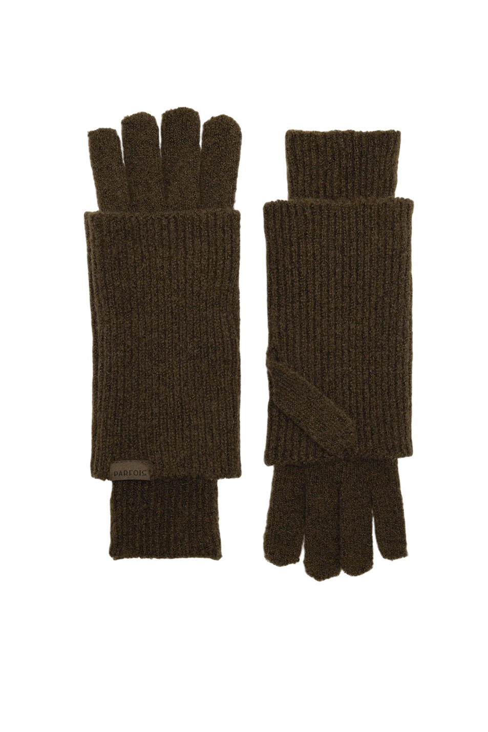 Перчатки однотонные|Основной цвет:Хаки Женский Parfois Перчатки однотонные (цвет ), артикул 240549 | Фото 1