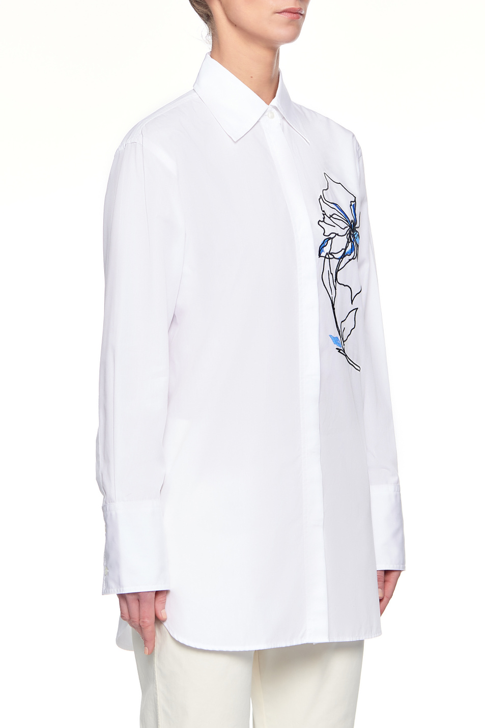 HUGO Рубашка Erselia с вышивкой (цвет ), артикул 50451081 | Фото 3