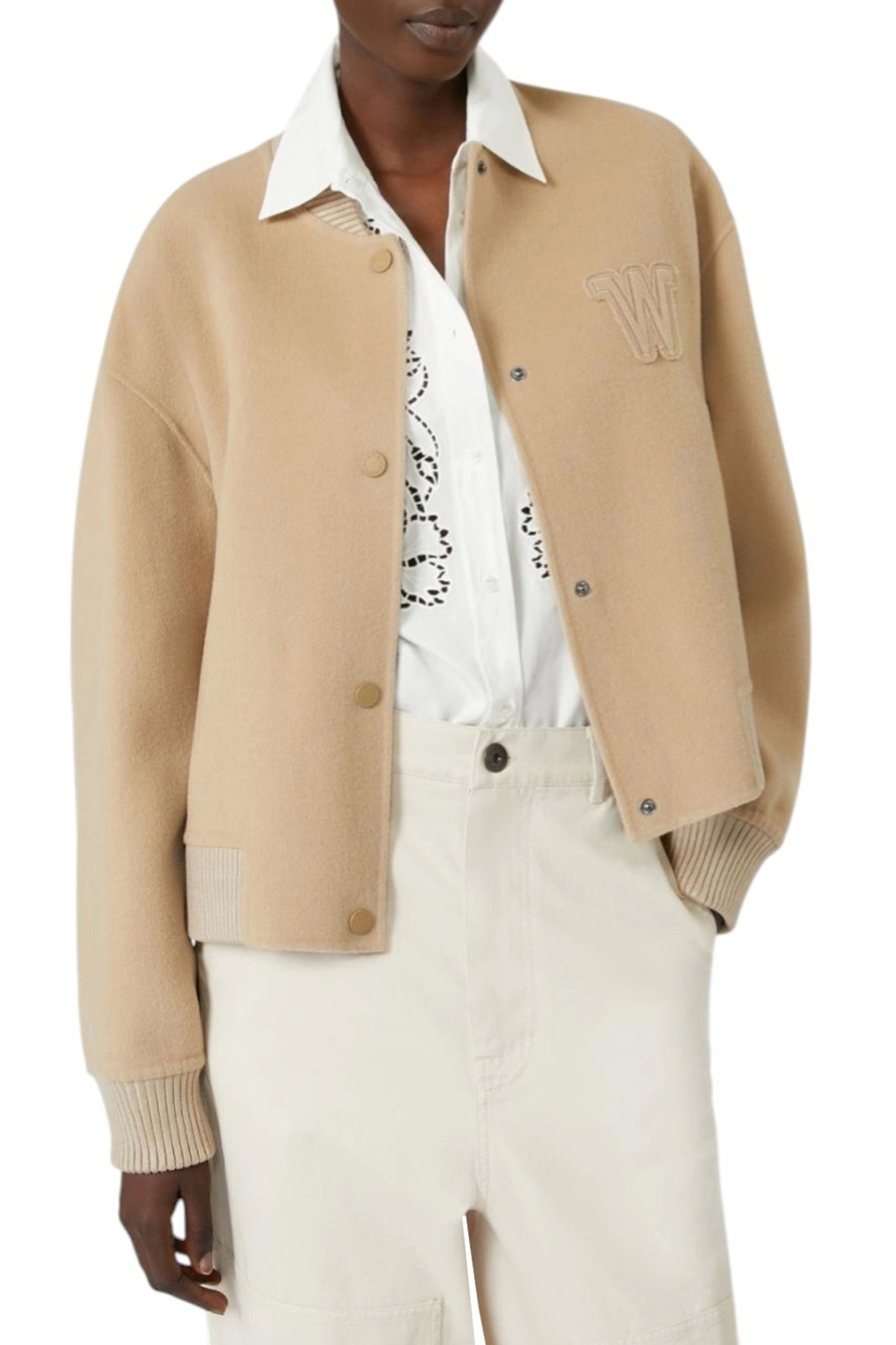 Женский Weekend Max Mara Бомбер ZELANTE из шерсти (цвет ), артикул 2525086011 | Фото 4