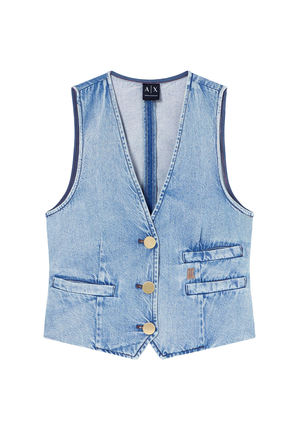 Женский Armani Exchange Жилет джинсовый (цвет ), артикул XW002263-AF21338 | Фото 1