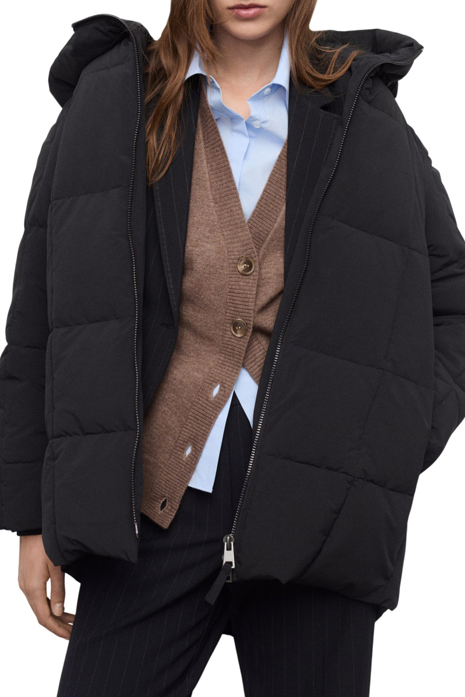 Куртка DONATELO с капюшоном|Основной цвет:Черный Женский Mango Куртка DONATELO с капюшоном (цвет ), артикул 17038267 | Фото 3