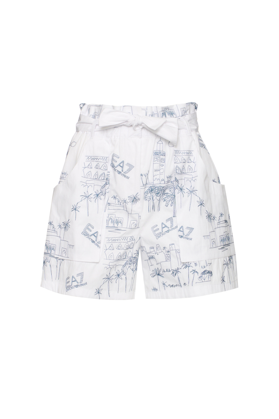 Женский EA7 Шорты с принтом (цвет ), артикул 7W001026-AF21126 | Фото 1