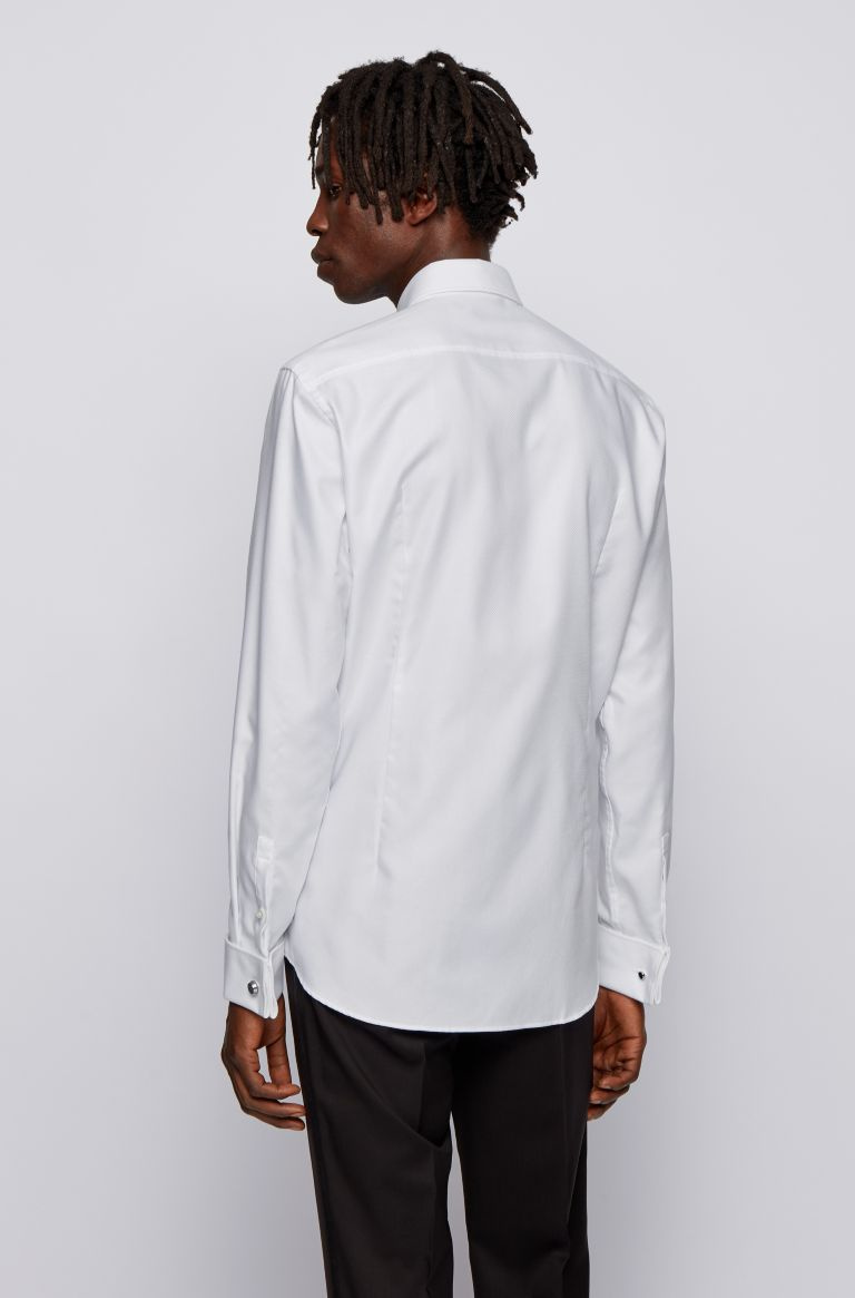 Мужской BOSS Рубашка Jacques облегающего кроя с двойными манжетами (цвет ), артикул 50445336 | Фото 4