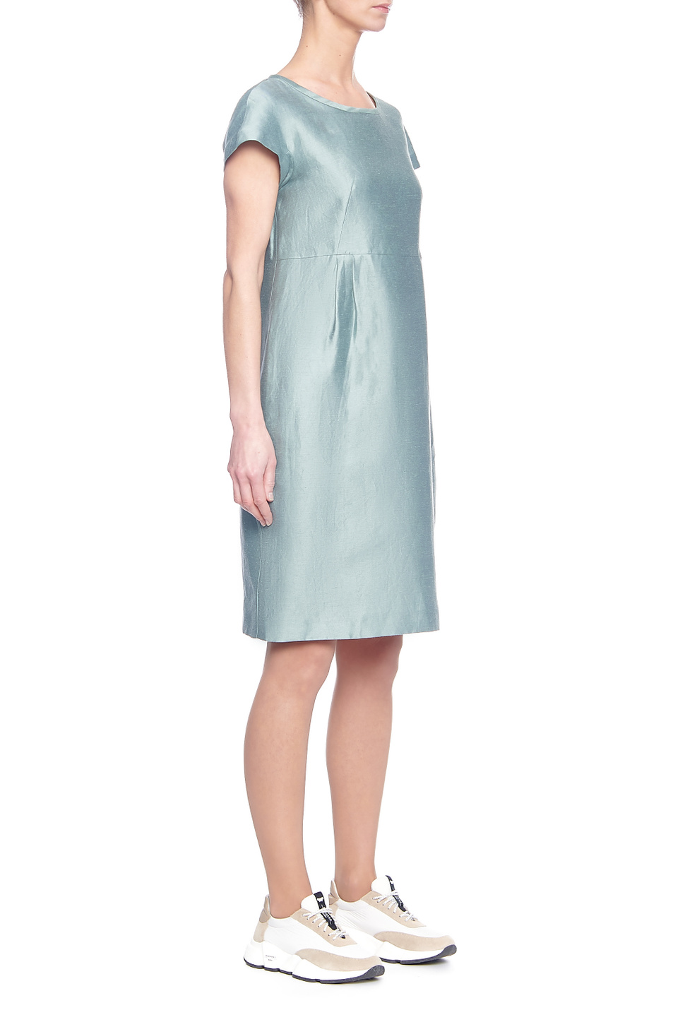 Weekend Max Mara Платье PRUGNA из чистого льна и шелка (цвет ), артикул 52211311 | Фото 4