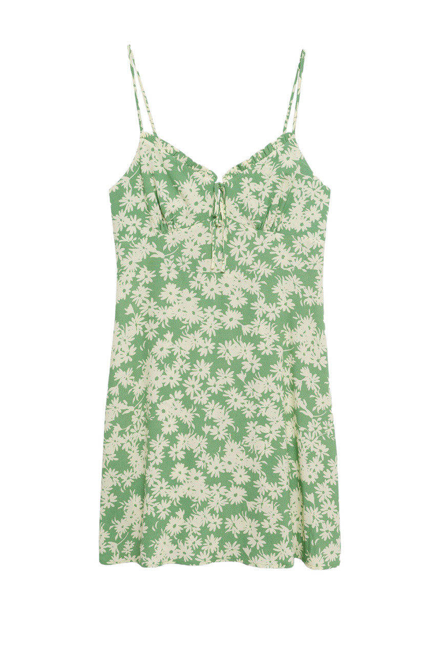 Платье NIKI с принтом|Основной цвет:Зеленый|Артикул:17050173 | Фото 1
