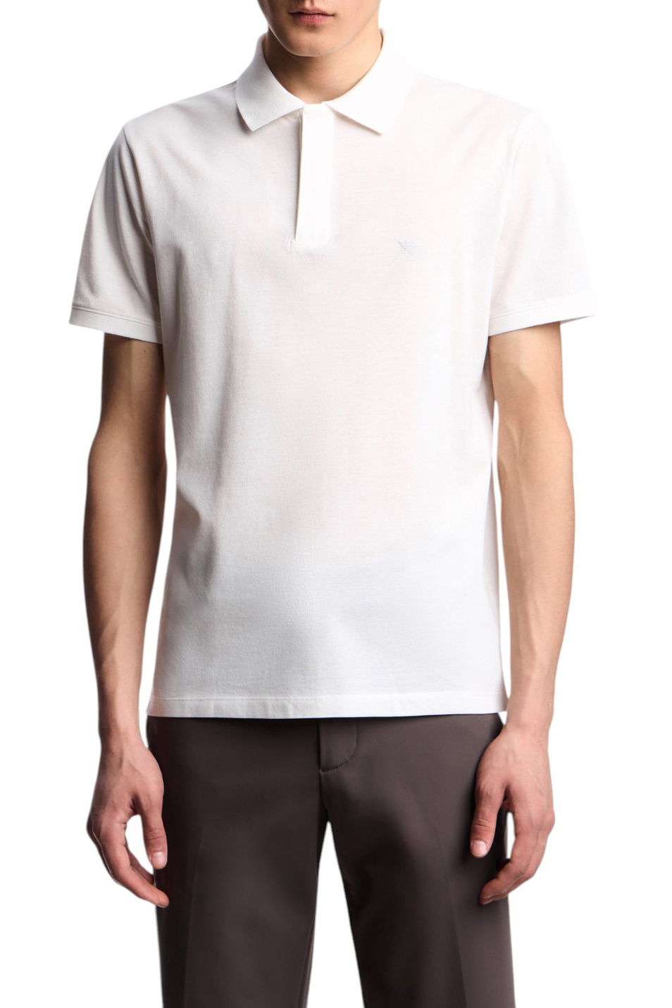 Мужской Emporio Armani Поло из хлопка (цвет ), артикул EM001146-AF13742 | Фото 3