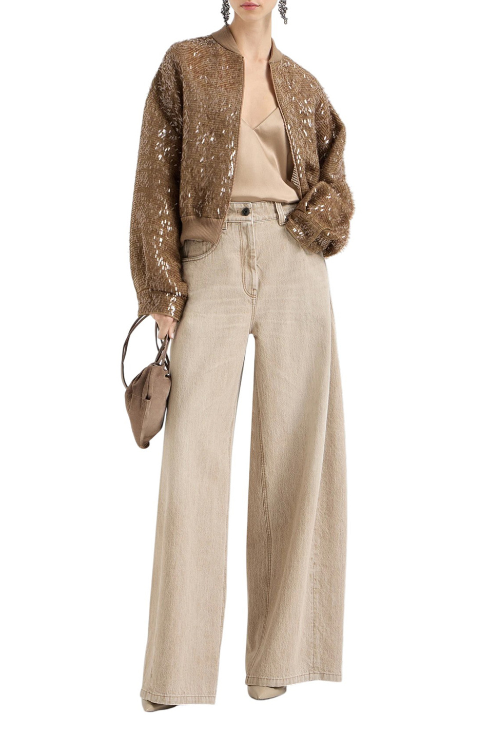 Женский Brunello Cucinelli Джинсы из хлопка (цвет ), артикул MA095P4059 | Фото 2