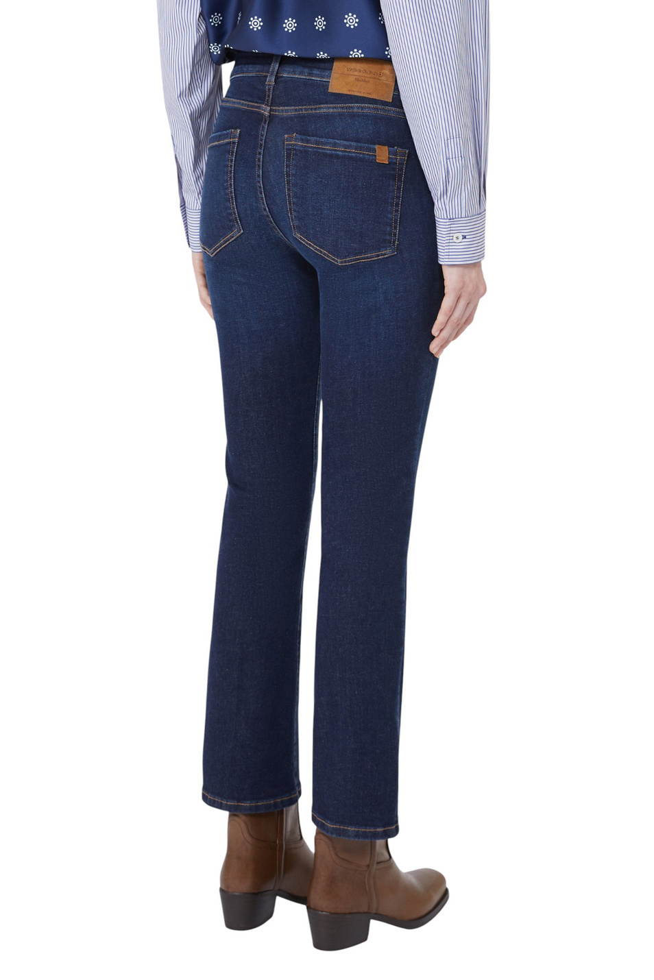 Женский Weekend Max Mara Джинсы RAPALLO из эластичного хлопка (цвет ), артикул 2525186021 | Фото 4
