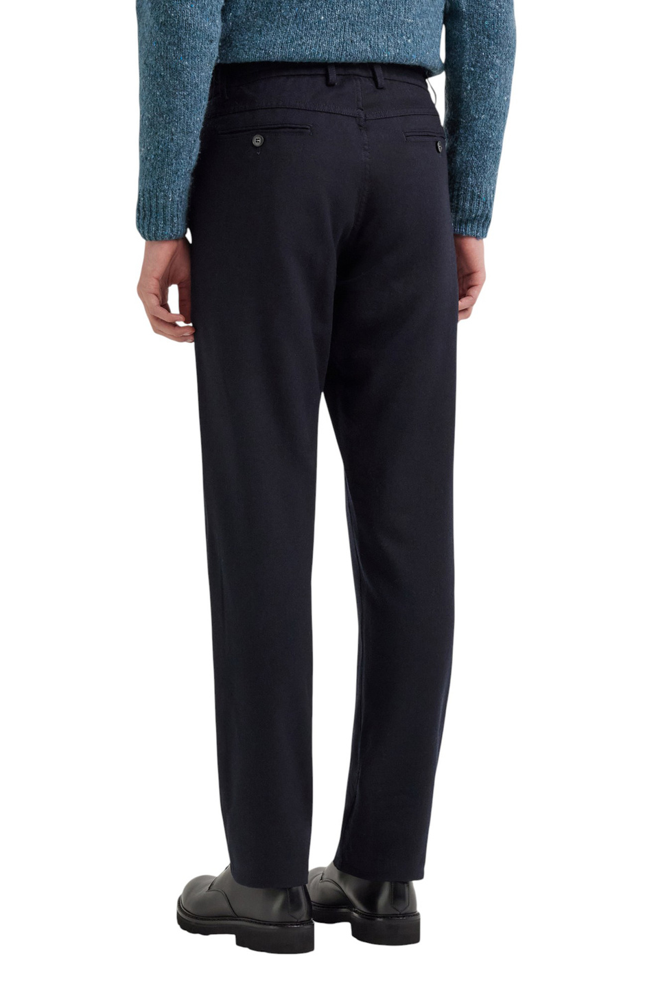 Брюки из шерсти|Основной цвет:Синий Мужской Canali Брюки из шерсти (цвет ), артикул V1659GAR03472 | Фото 4