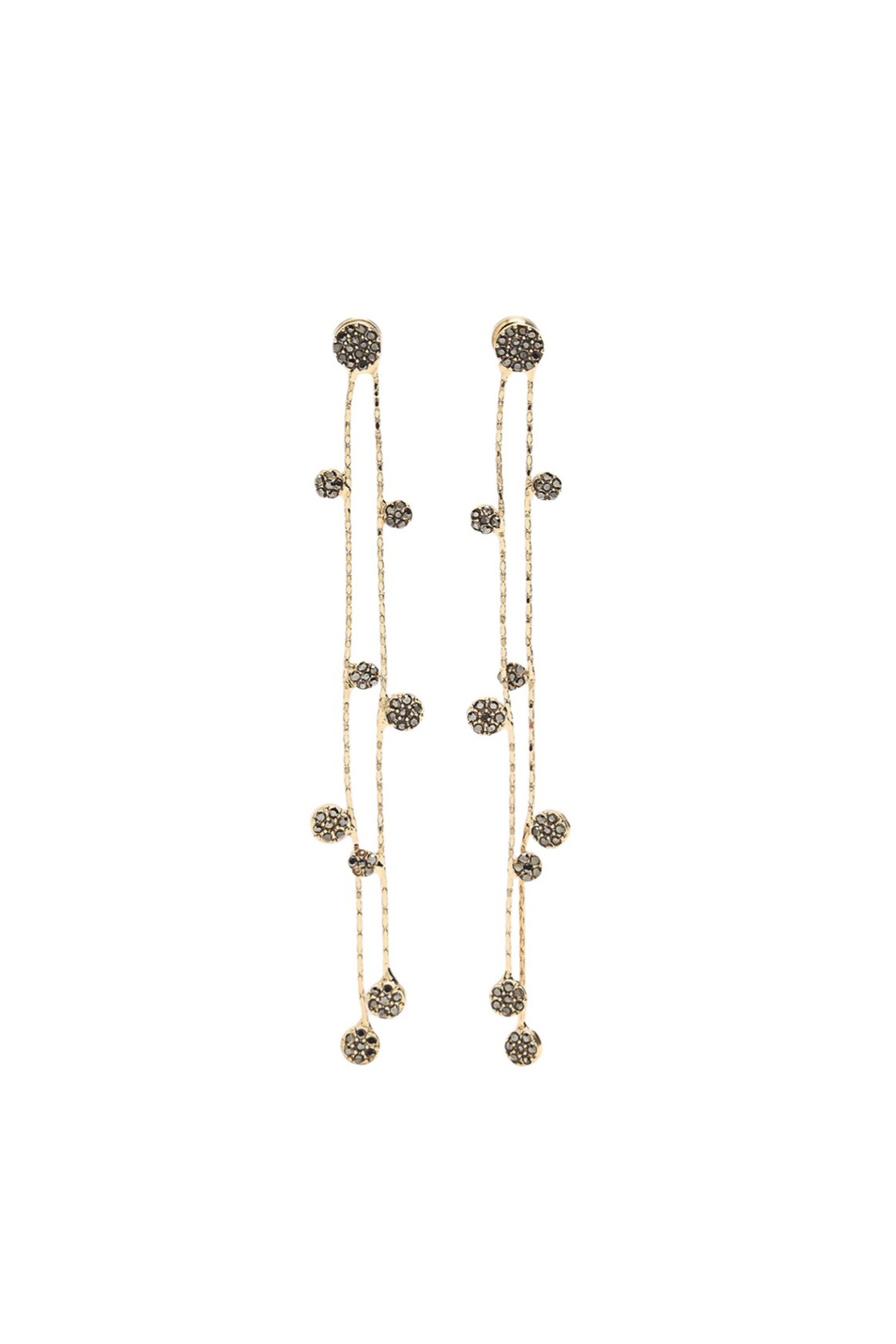 Серьги с фианитами|Основной цвет:Серый Женский Parfois Серьги с фианитами (цвет ), артикул 215607 | Фото 1