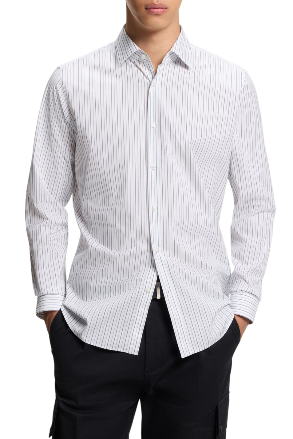 Мужской HUGO Рубашка Valerio из хлопка (цвет ), артикул 50555319 | Фото 3