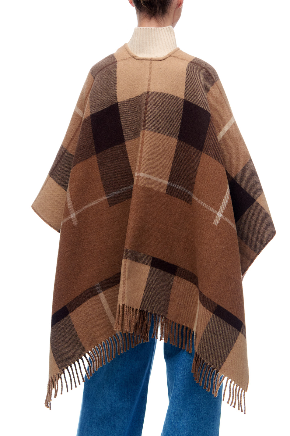Женский Weekend Max Mara Пончо MESTRE из смесовой шерсти (цвет ), артикул 57360414 | Фото 4