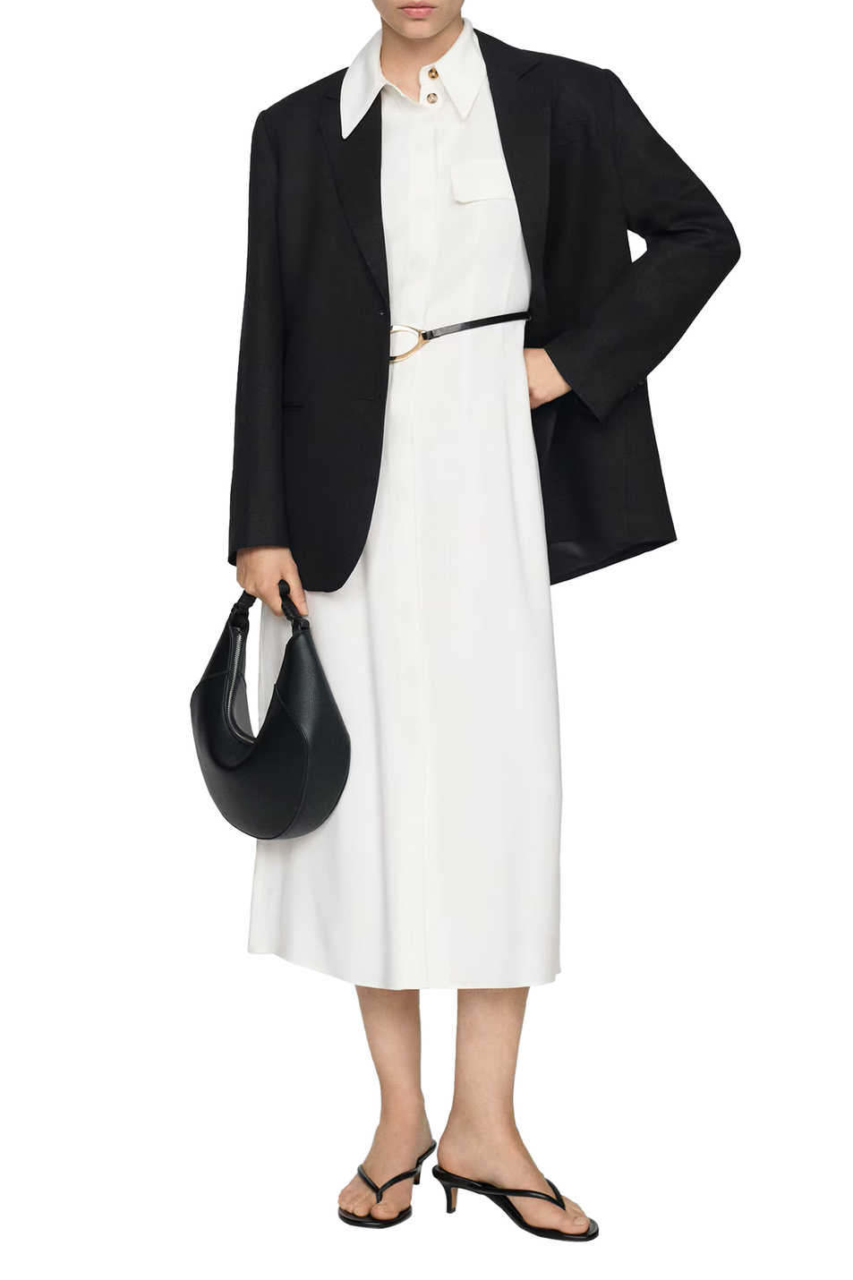 Женский Mango Платье-рубашка CASINO с поясом (цвет ), артикул 67935738 | Фото 2