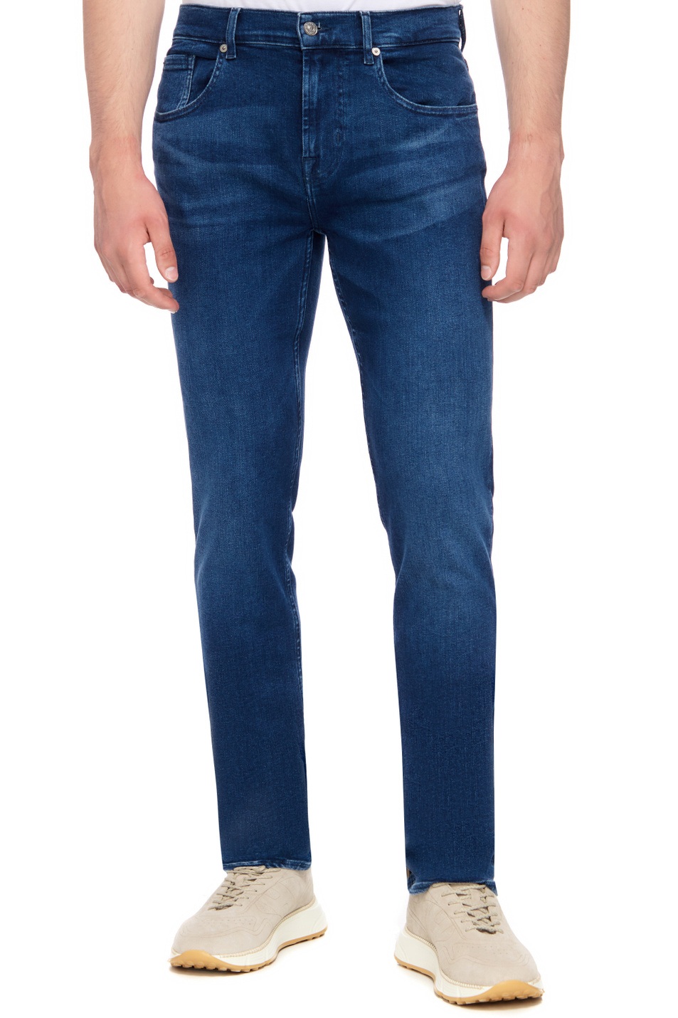 Мужской 7 for all Mankind Джинсы однотонные SLIMMY TAPERED (цвет ), артикул JSMXC890KR | Фото 1