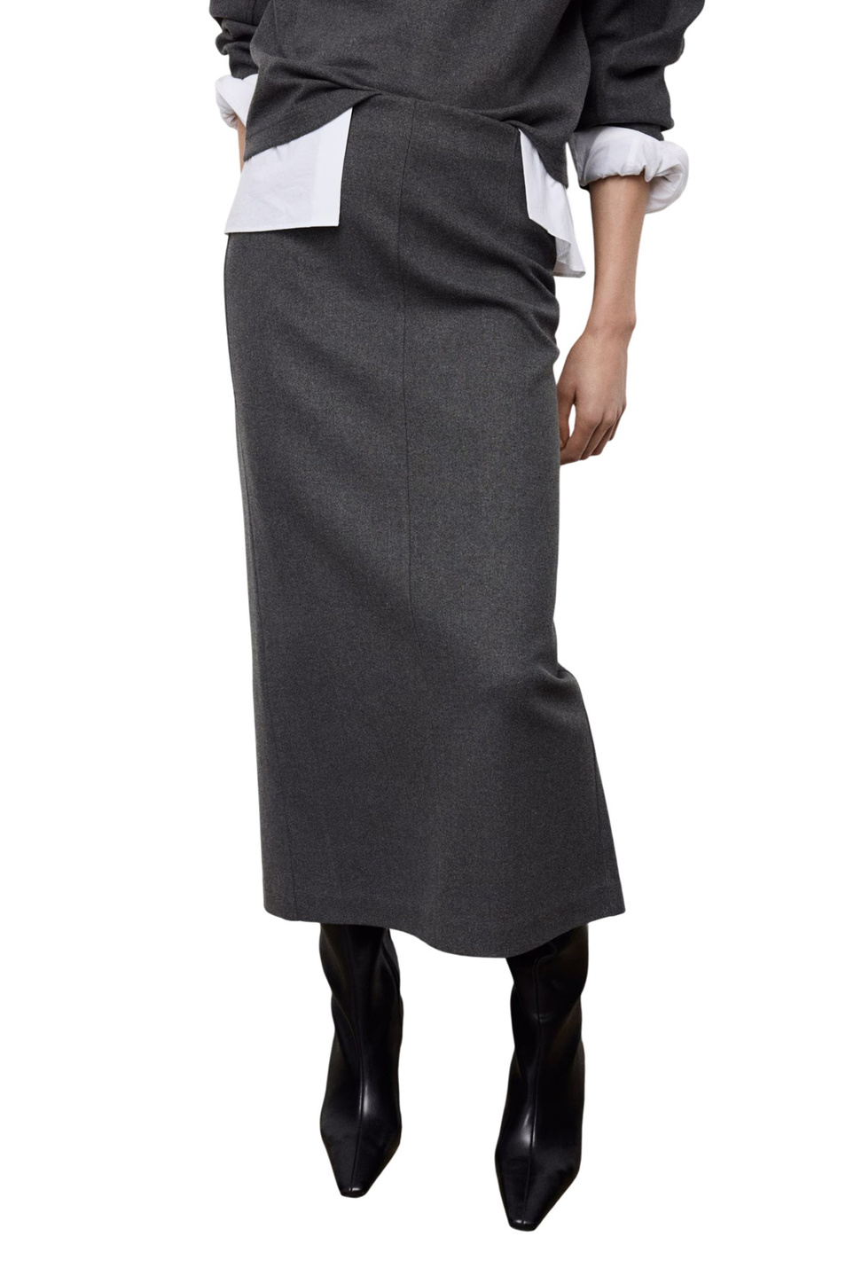 Юбка-карандаш CHILE|Основной цвет:Серый Женский Mango Юбка-карандаш CHILE (цвет ), артикул 27061287 | Фото 3