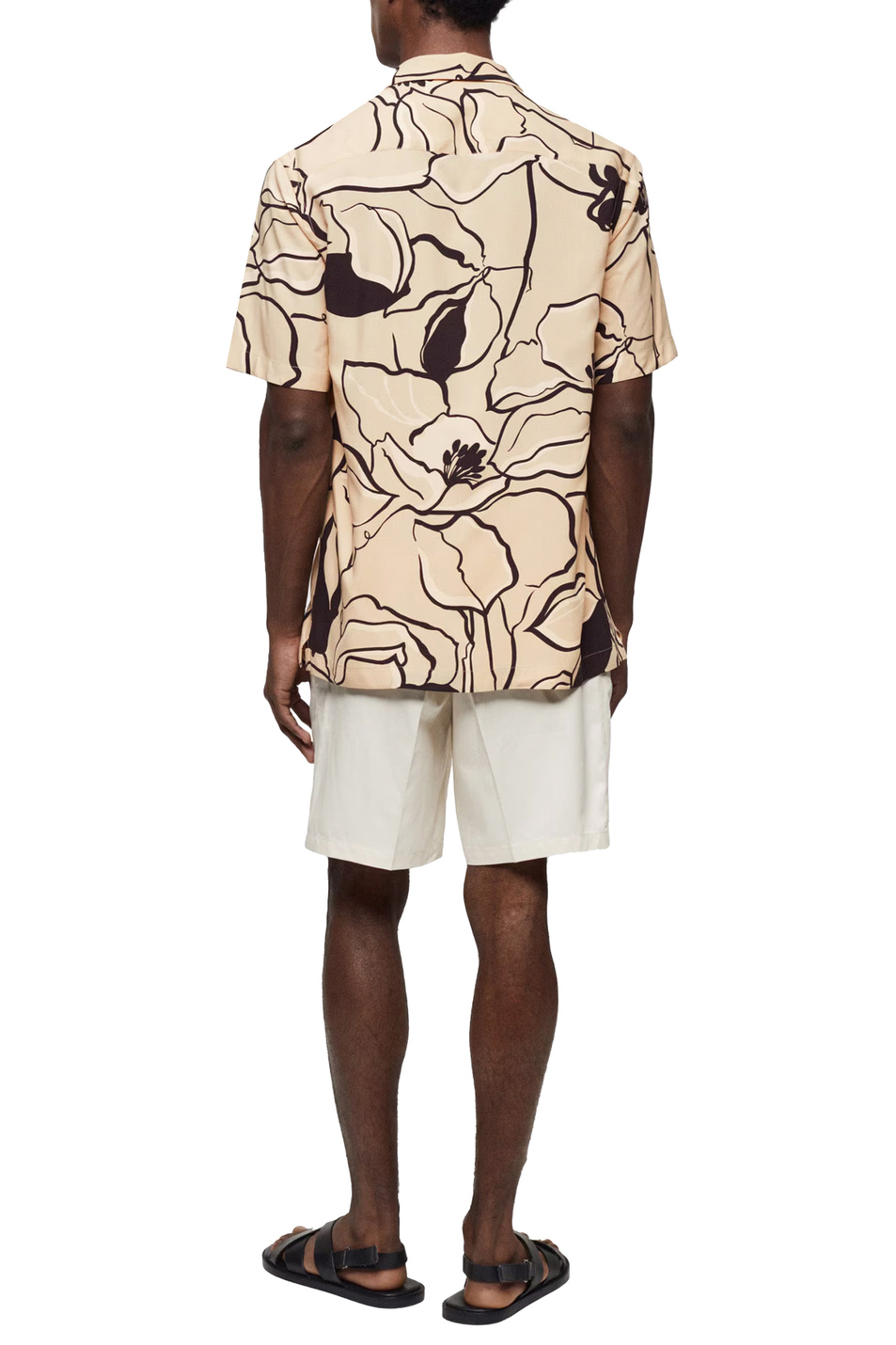 Мужской Mango Man Рубашка CORFU прямого кроя с принтом (цвет ), артикул 67037711 | Фото 5