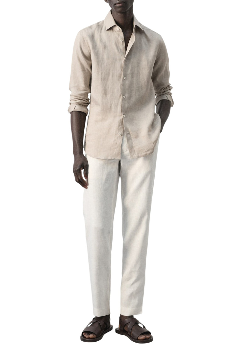 Мужской Mango Man Рубашка TUCAN из льна (цвет ), артикул 27095947 | Фото 2