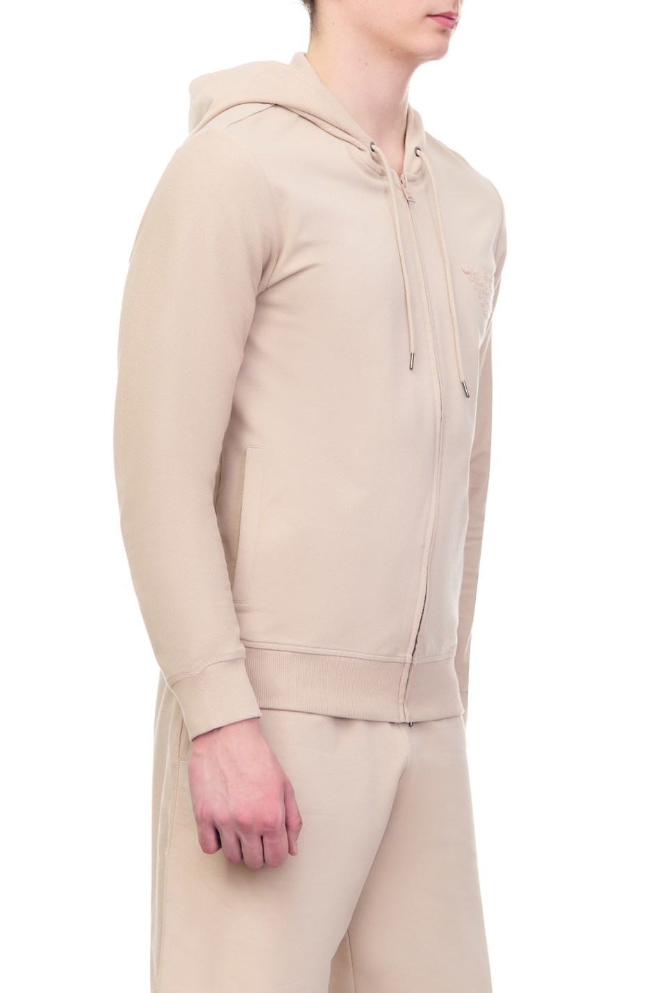 Мужской Emporio Armani Толстовка из эластичного хлопка (цвет ), артикул 211858-3R484 | Фото 3