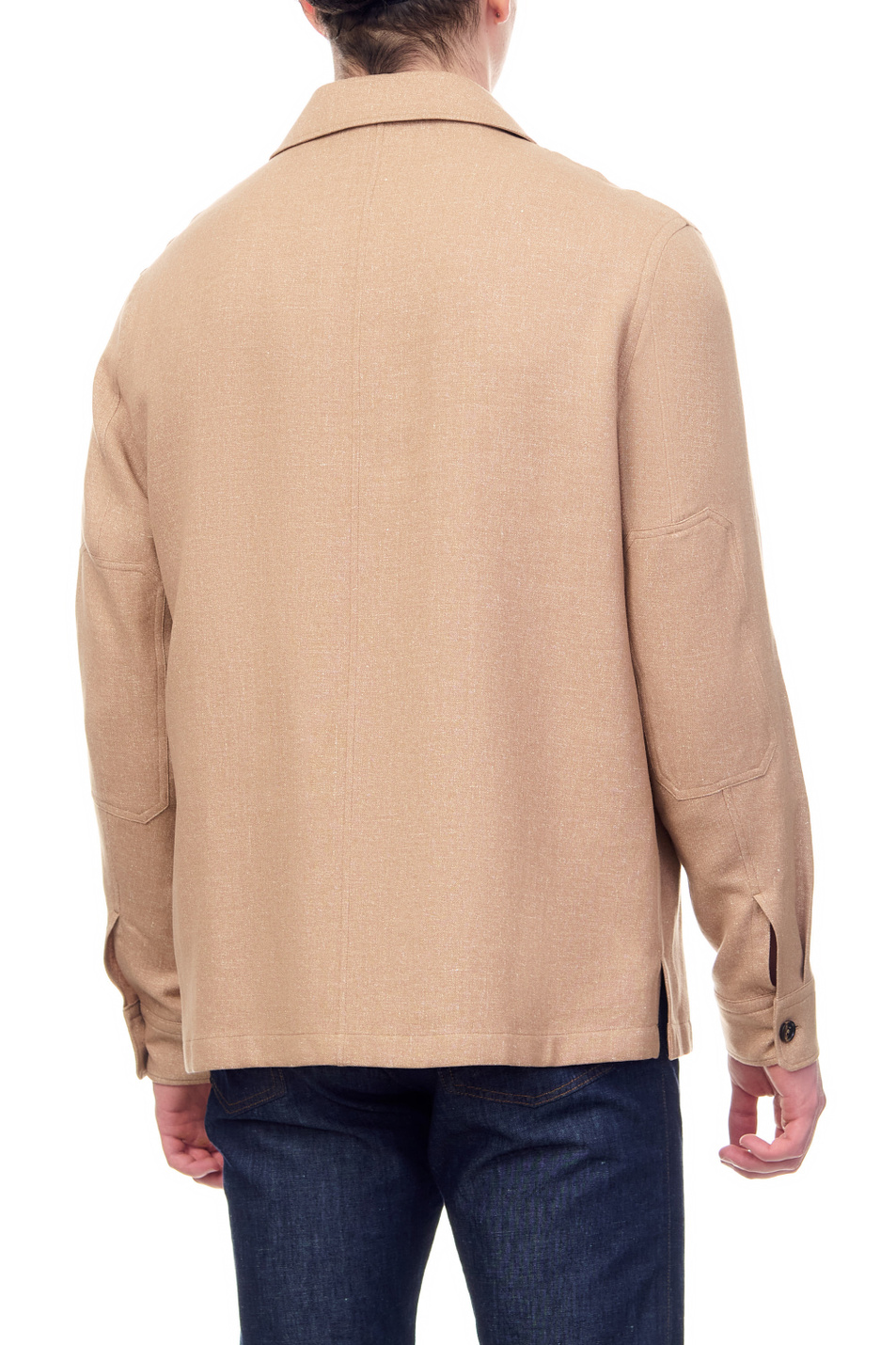 Мужской Zegna Куртка-рубашка из кашемира и льна (цвет ), артикул UBV31A5-SOT6-2G | Фото 4