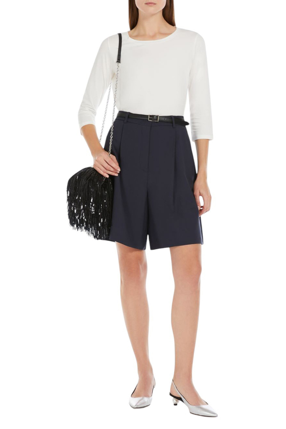 Женский Weekend Max Mara Лонгслив MULTIA из эластичного хлопка (цвет ), артикул 2515971021 | Фото 2