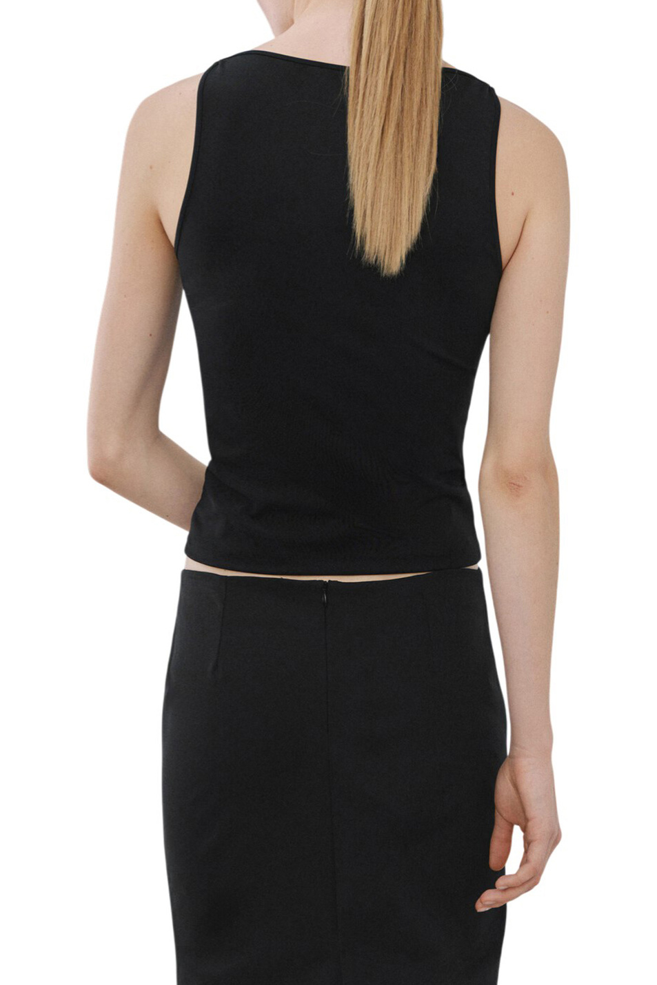 Женский Mango Топ TECLA однотонный (цвет ), артикул 27065827 | Фото 3