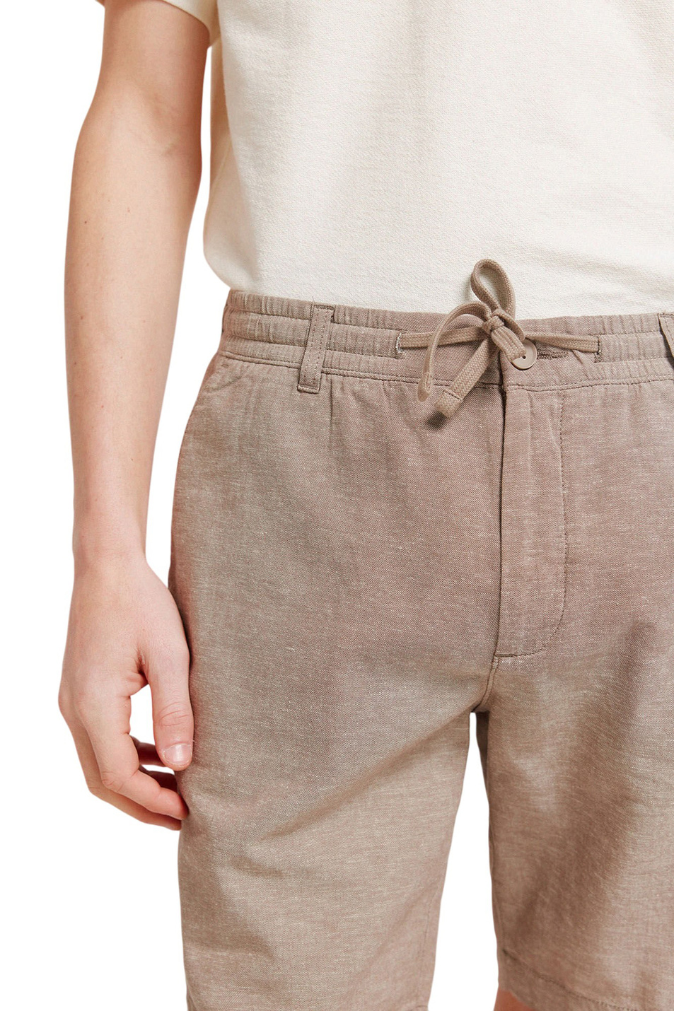 Мужской Springfield Шорты из хлопка и льна (цвет ), артикул 0433667 | Фото 4