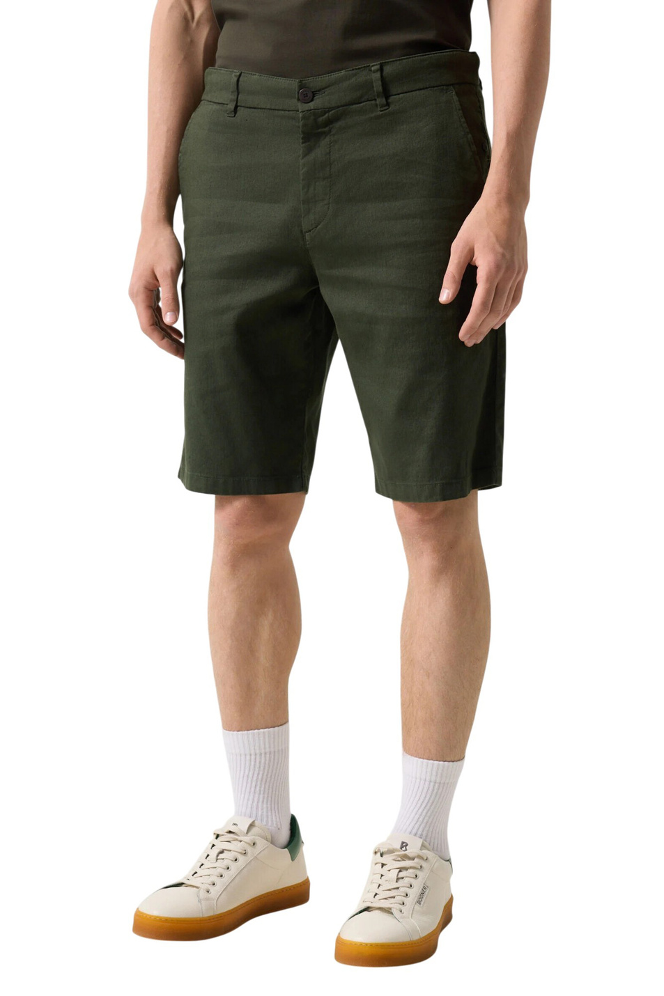 Шорты Cole из смесового льна|Основной цвет:Зеленый Мужской Bogner Шорты Cole из смесового льна (цвет ), артикул 18097335 | Фото 4