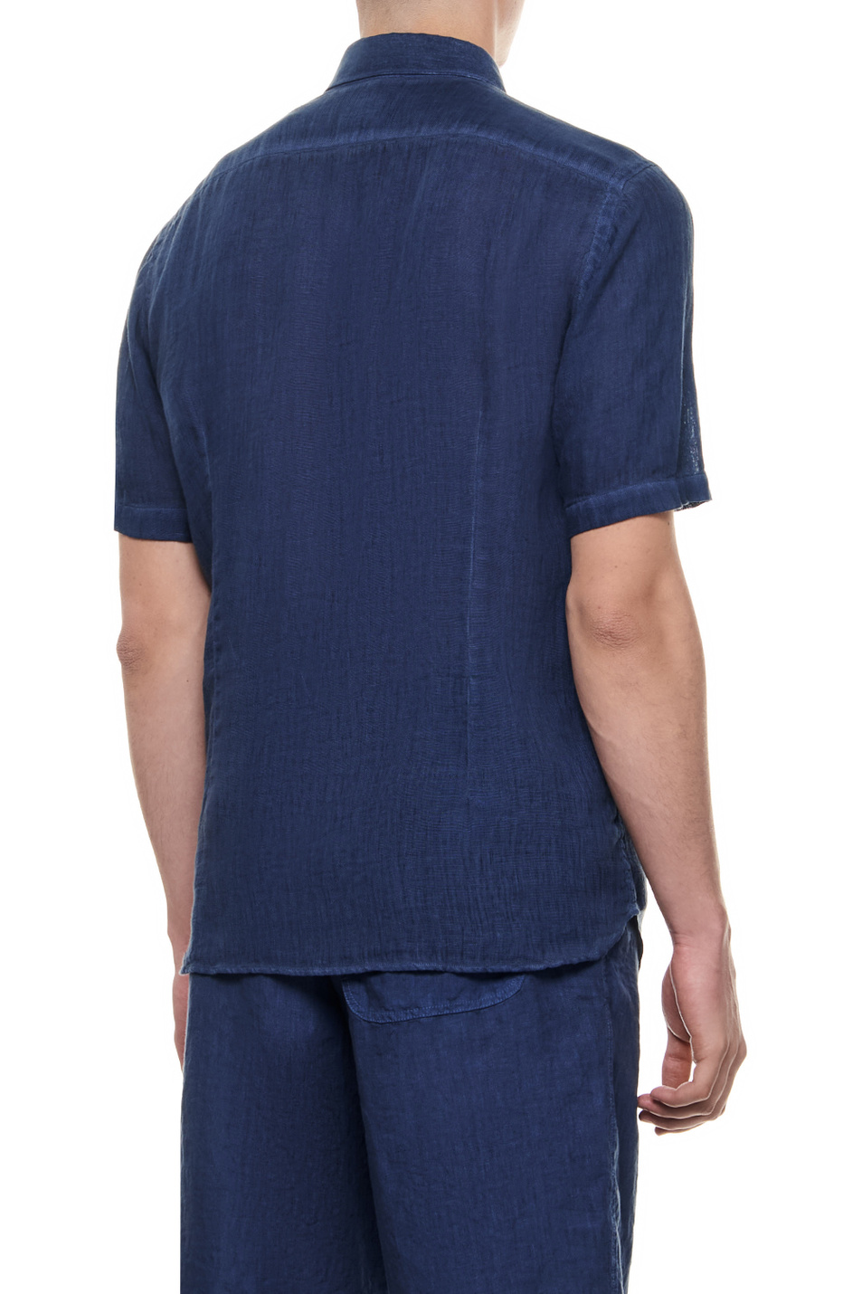 Мужской 120% Lino Рубашка из чистого льна (цвет ), артикул 31ALIM19FZ0000115 | Фото 3