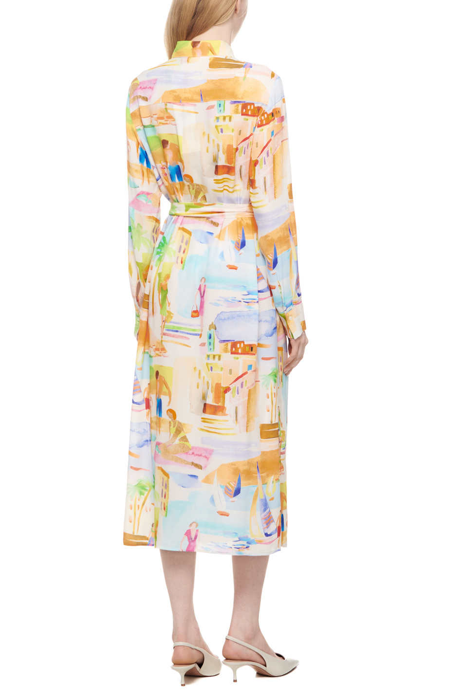 Женский Gerry Weber Платье-рубашка из вискозы с принтом (цвет ), артикул 285037-66452 | Фото 2