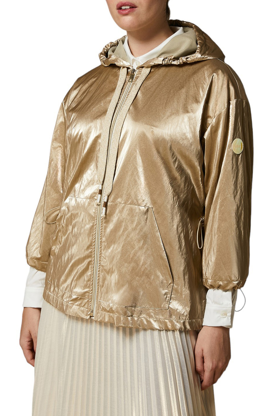 Женский Marina Rinaldi Куртка AFFINE с капюшоном (цвет ), артикул 2418021116 | Фото 3