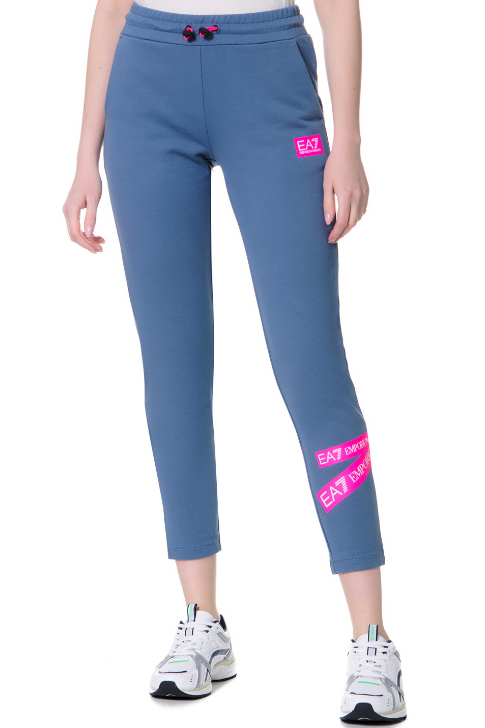 Женский EA7 Укороченные брюки с логотипом (цвет ), артикул 3LTP64-TJ6PZ | Фото 4