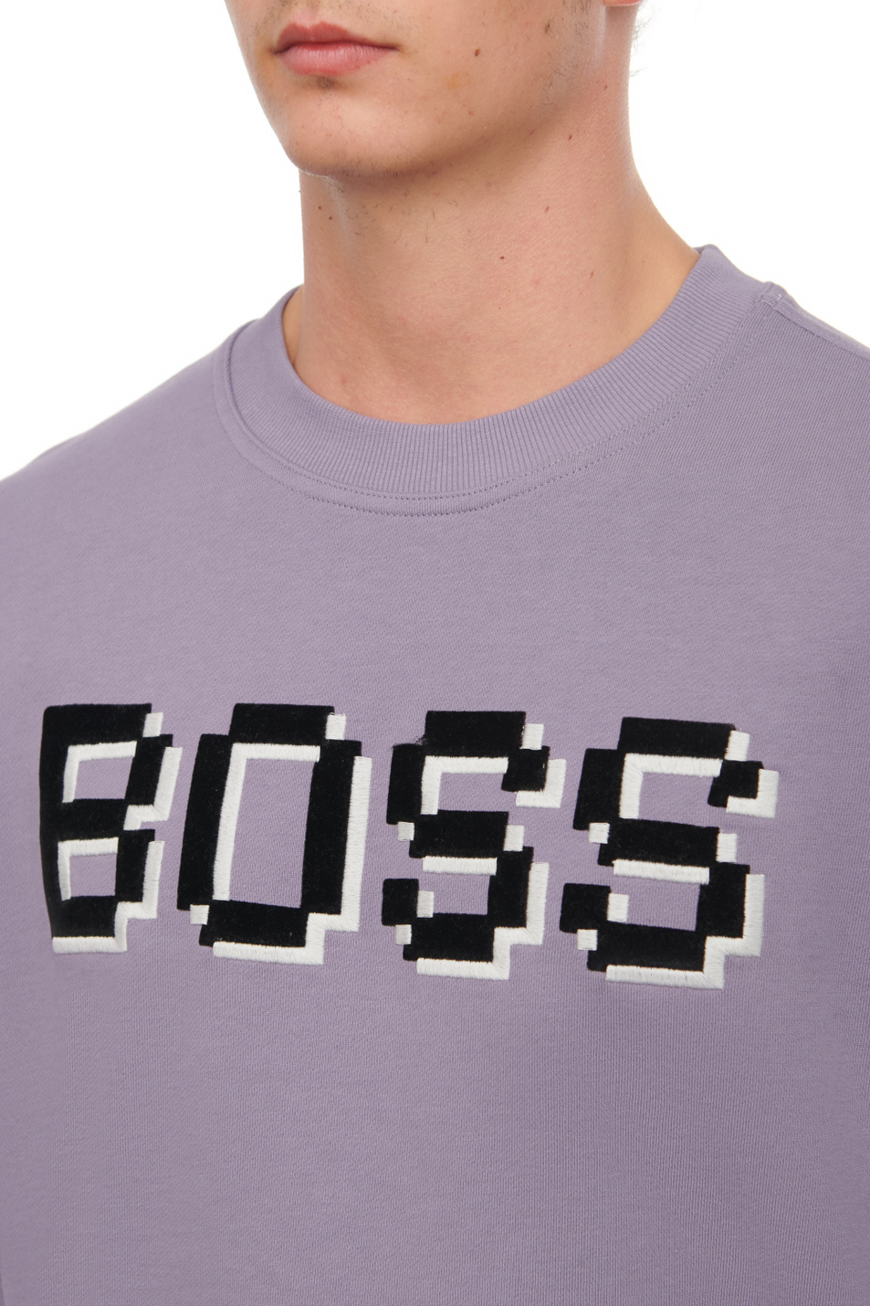 Мужской BOSS Свитшот из натурального хлопка с логотипом (цвет ), артикул 50499486 | Фото 5
