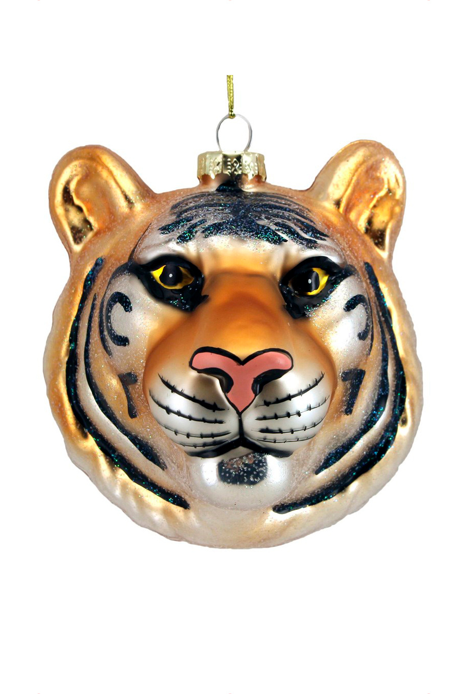 Gisela Graham Елочная игрушка "Голова тигра" 8 см (цвет ), артикул 00953 | Фото 1