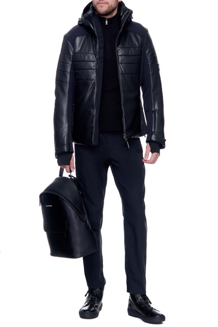 Куртка JED2 из искусственной кожи|Основной цвет:Черный|Артикул:31273019 | Фото 2