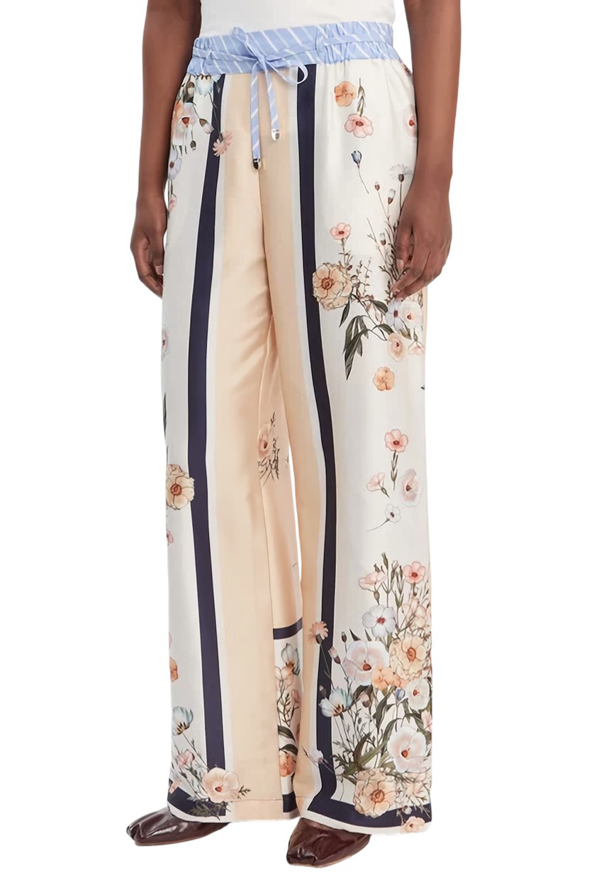 Брюки с цветочным принтом|Основной цвет:Разноцветный Женский Liu Jo Брюки с цветочным принтом (цвет ), артикул WA6358T2555 | Фото 4