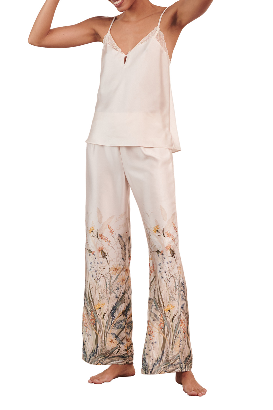 Etam Атласные брюки с принтом (цвет ), артикул 6524016 | Фото 2