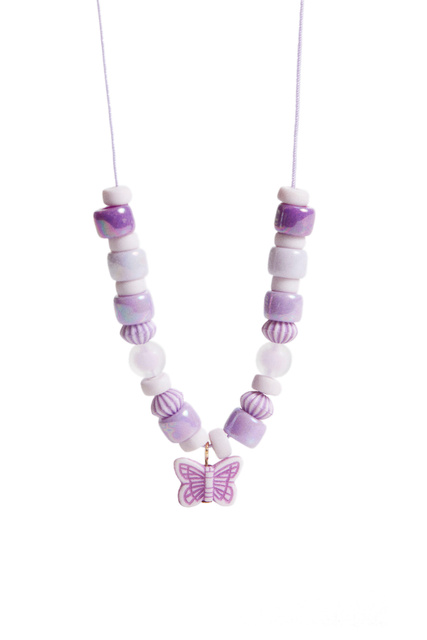 Ожерелье MARIPO с бусинами и подвеской|Основной цвет:Лиловый|Артикул:37025831 | Фото 2